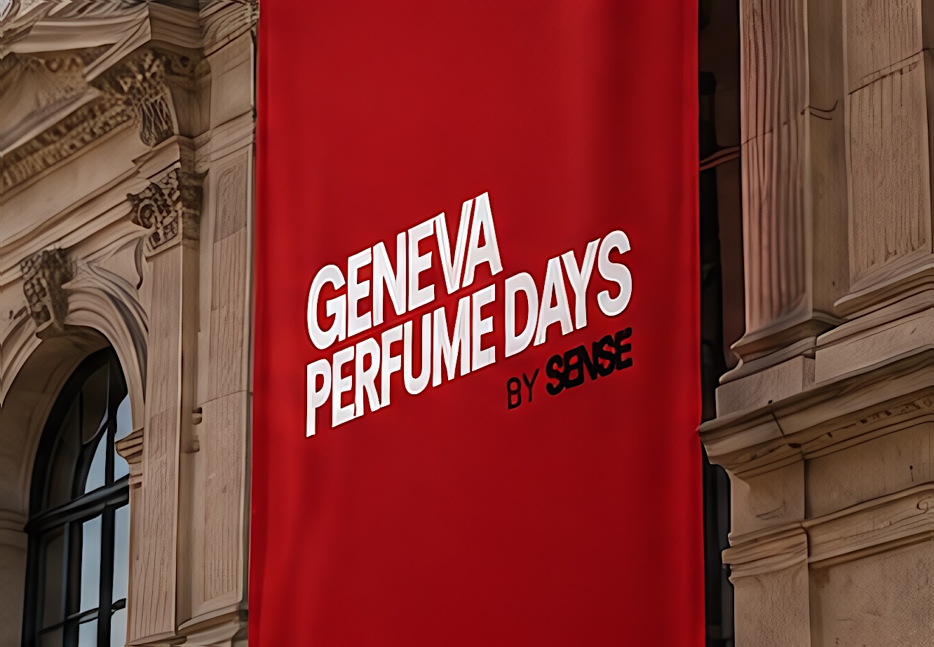 Façade avec la bannière Geneva Perfume Days by SENSE